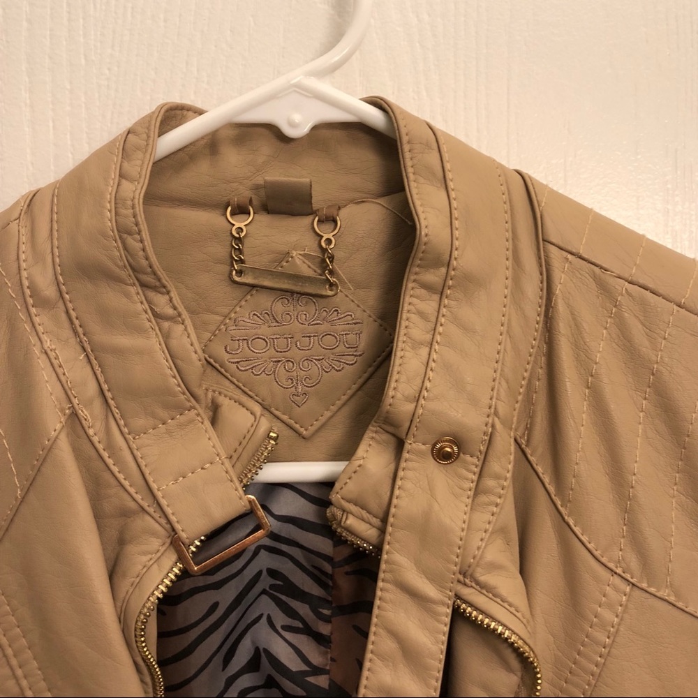 Tan Leather Jacket - Picture 2 of 3